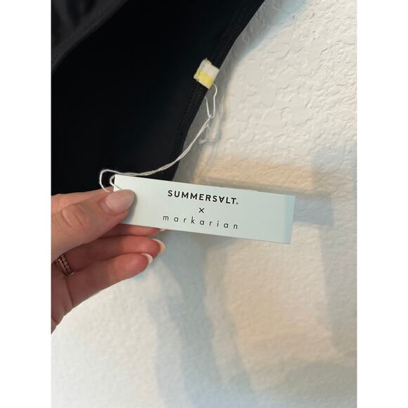 NWT Summersalt Black Deep V Halter One Piece - Picture 4 of 6